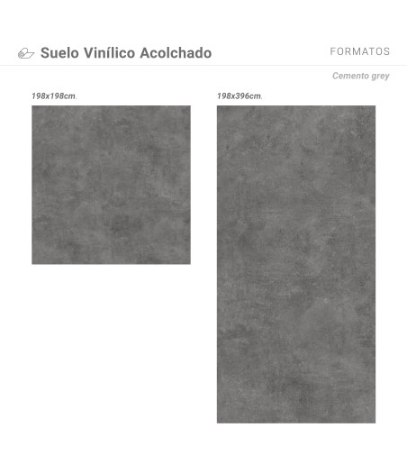 Suelo Vinílico Cemento Grey