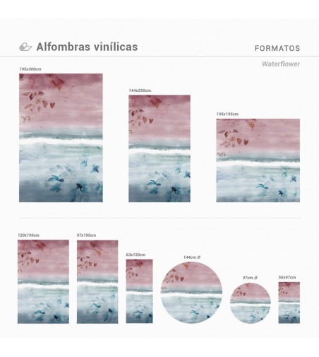 Alfombra Vinílica Waterflower