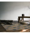 Alfombra vinílica con estampado escacs