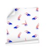 Ambiente del Papel pintado autoadhesivo con estampado Nadadoras Navy