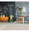 Alfombra vinílica con estampado Elektra Grey